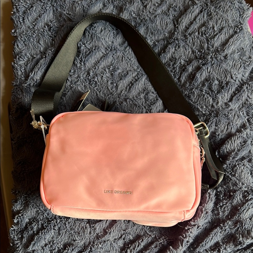 3/$20 Chic Pink Crossbody Bag with Adjustable Strap